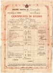1910 Guerrino certificato studio (1926)