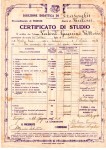 1911 Guerrino certificato studio (1927)